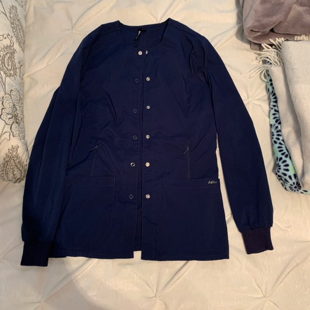 KD110 scrubs by Barco navy blue scrub jacket